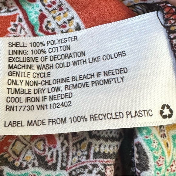 NWT! Xhilaration Spaghetti Straps Tribal Print Romper in Women’s Medium - Picture 12 of 12